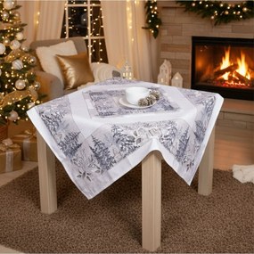 Karácsonyi terítő Téli nosztalgia, 85 x 85 cm