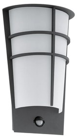 Eglo 96018 Breganzo 1 kültéri fali lámpa, antracit, 360 lm, 3000K melegfehér, beépített LED, 2x2,5W, IP44