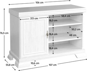 RTV asztal, sosna andersen, KORA KRT