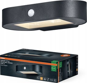 Napelemes fali lámpa Led alkonyati mozgásérzékelő 4W 3000K IP44 Endura