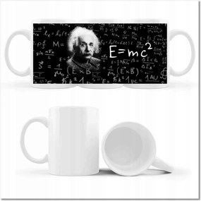 Nyomott mintás bögre E=MC2 Albert Einstein