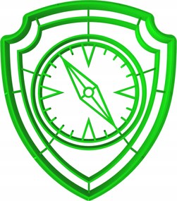 Sütemény lyukasztó bélyegzővel Mese Mancs Őrjárat Tracker jelvény 8cm