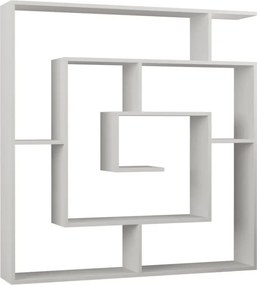 Labirent könyvespolc, fehér, 125 cm