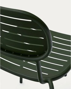 Sötétzöld fém kerti szék Brai – Kave Home