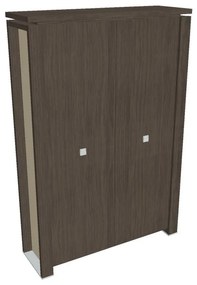 Verno+ S magas gardrób 140 x 46 x 210 cm, antracit tölgy / vanília