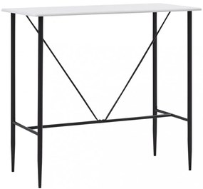 fehér MDF bárasztal 120 x 60 x 110 cm