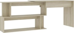 vidaXL sonoma tölgy színű szerelt fa sarokasztal 200 x 50 x 76 cm