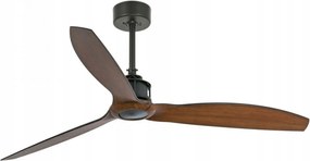 Faro Just Fan M mennyezeti ventilátor fekete/fa, DC motor, 6 sebességfokozat