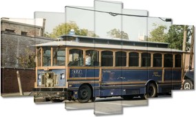 Festmények 140x80 Antik Trolleybus