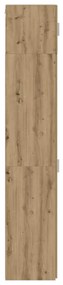 Karcsú tárolószekrény kézműves tölgy 30 x 42.5 x 225 cm Faanyag