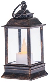 Cremona bronz LED gyertyatartó, 6 x 13 cm