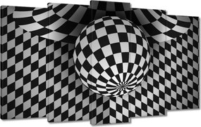 Festmények 100x60 Absztrakt fekete-fehér