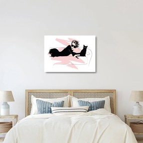 Üveg kép - Fashion lady (70x50 cm)