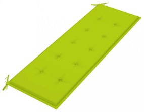 tömör tíkfa Batavia pad világoszöld párnával 150 cm