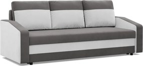 Hewlet kanapéágy, szövet anyag, bonell töltet, szürke - fehér