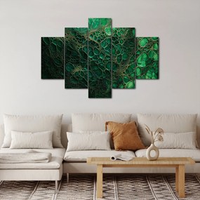 Kép - Zöld mikroszkópos kép (150x105 cm)