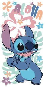 Pamut gyerek fürdőlepedő 70x140 cm Lilo and Stitch "Hawaiian Harmony" – Jerry Fabrics