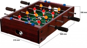 GamesPlanet® Csocsóasztal mini DUNDEE Sötét 51 x 31 cm