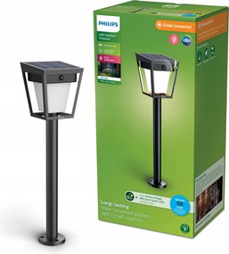 LED-es napelemes lámpa Philips Nissa Kerti Beszúrható Oszlop 50cm Mozgásérzékelő