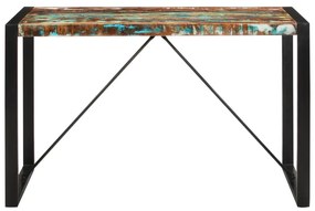 Tömör újrahasznosított fa étkezőasztal 120 x 55 x 76 cm
