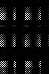 Fekete White Dots papír asztalterítő 120x180 cm