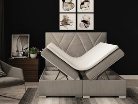Franciaágy Boxspring 160 cm Lanarra (bézs) (tárolóhellyel). Akció -16%. 1020300