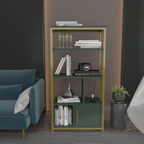könyvespolc Valero - Green, Gold