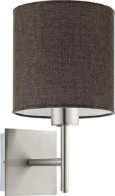 Eglo - LED Fali lámpa TUNJA 1xE27/60W/230V matt króm/barna