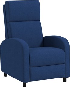 HOMCOM Dönthető relaxációs szék manuálisan állítható háttámlával 160°-ig, beépített lábtartóval, nappalira, hálószobába, irodába és otthoni moziba, 12