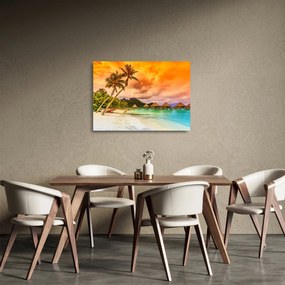 Kép - Bora Bora szigete (üvegen) (70x50 cm)