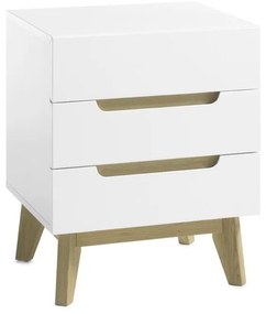 SINIRA fehér éjjeliszekrény