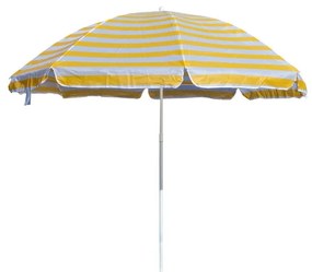 Happy Green strand napernyő sárga csíkos, 230 cm