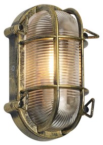 Kültéri fali és mennyezeti lámpa antik arany ovális IP44 - Noutica