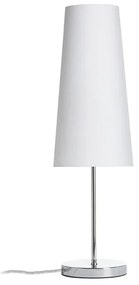 RENDL R14049 NYC/CONNY asztali lámpa, dekoratív Polycotton fehér/króm