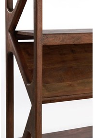 Barna akácfa könyvespolc 120x160 cm Yuki – Light &amp; Living