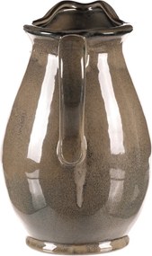 Kerámia váza kancsó formájú, nagy, szürke