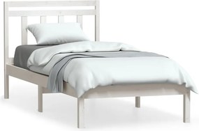 vidaXL fehér tömör fenyőfa ágykeret 90 x 200 cm