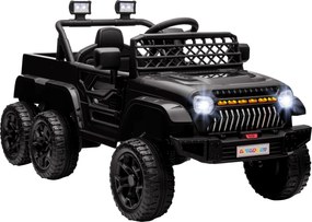 AIYAPLAY Gyerek Elektromos Autó, Gyerek Elektromos Buggy, 4x4 és 2x2 Üzemmód, 2.4Ghz Távvezérlővel, 2 x 12V Motorral, 3 Sebességgel, Hátsó Trailerrel,