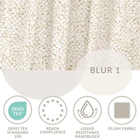 Krémszínű kárpitozott ágyneműtartós franciaágy ágyráccsal 140x200 cm Maumere – Maison de Rêve