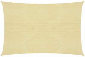 bézs HDPE napvitorla 160 g/m² 5 x 6 m