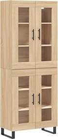 vidaXL sonoma tölgy szerelt fa magasszekrény 69,5 x 34 x 180 cm