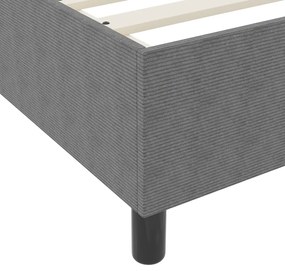 Boxspring Ágy Világosszürke Szuper King Bordás Szövet