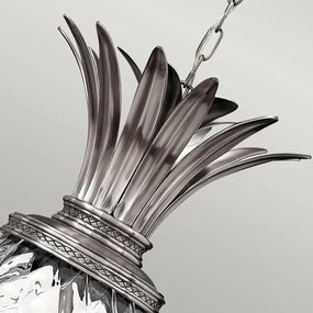 Hinkley HK-PLANT4-P-PL - Csillár láncon PLANTATION 4xE14/40W/230V ezüst