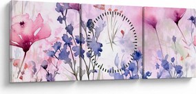 Kép - Akvarell rét (órával) (90x30 cm)