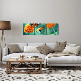 Egy pillangó képe (órával) (90x30 cm)