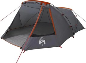 vidaXL 3 személyes alagúttábor Szürke és narancs 328 x 228 x 115 cm