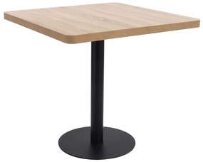 Világosbarna MDF bisztróasztal 80 x 80 cm