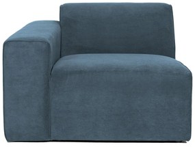 Kék kordbársony kanapé modul (bal oldali) Sting – Scandic