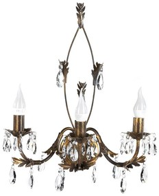 ONLI - Fali lámpa TERESA 3xE14/6W/230V bronz