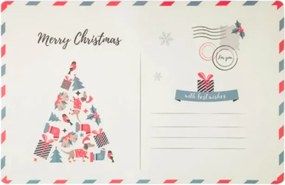 Asztalszőnyeg/Alátét Karácsonyi képeslap karácsonyfával 28X43 Altom Design